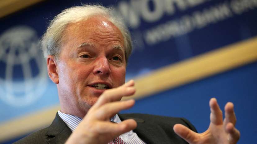 World Bank Managing Director of Operations Axel van Trotsenburg speaks during an interview with Reuters