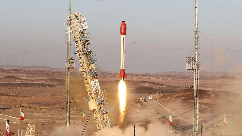 Iran launches biological capsule through "Salman" Rocket at an undisclosed location