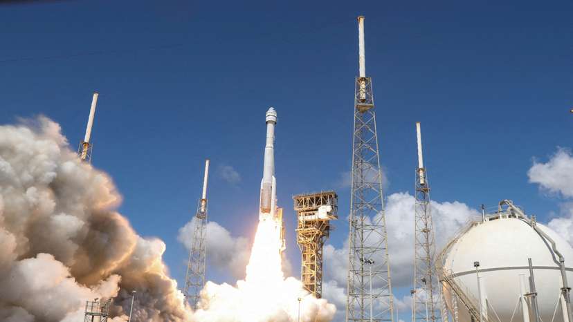 FILE PHOTO: A United Launch Alliance Atlas V rocket carrying two astronauts aboard Boeing's Starliner-1 Crew Flight Test (CFT) on Boeing's Starliner spacecraft, is launched, in Cape Canaveral, Florida