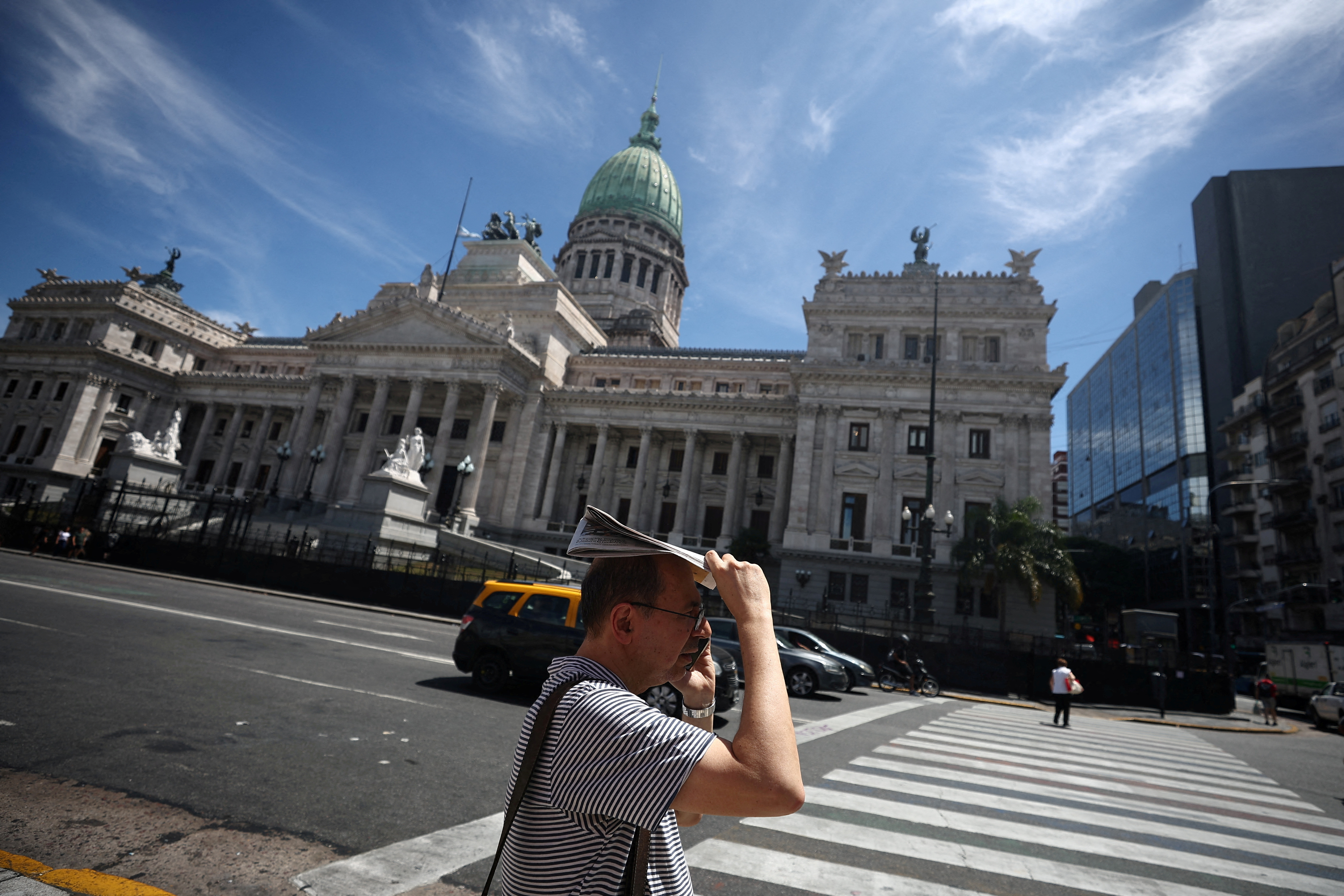 FILE PHOTO: Debate on Argentina's President Javier Milei's economic reform bill at the National Congress, in Buenos Aires