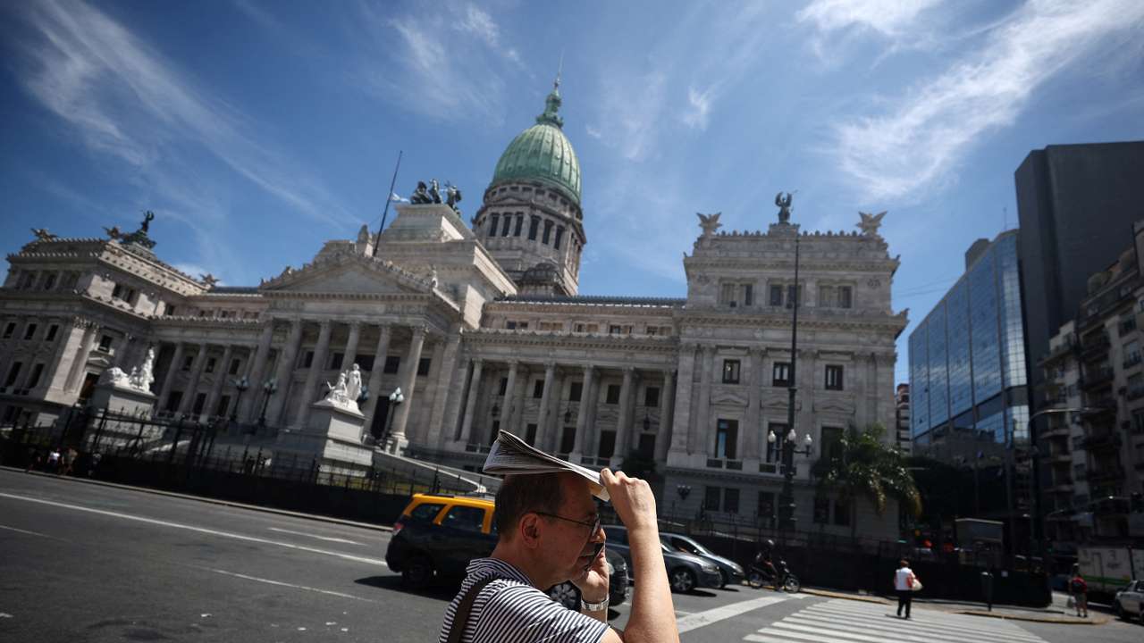 FILE PHOTO: Debate on Argentina's President Javier Milei's economic reform bill at the National Congress, in Buenos Aires