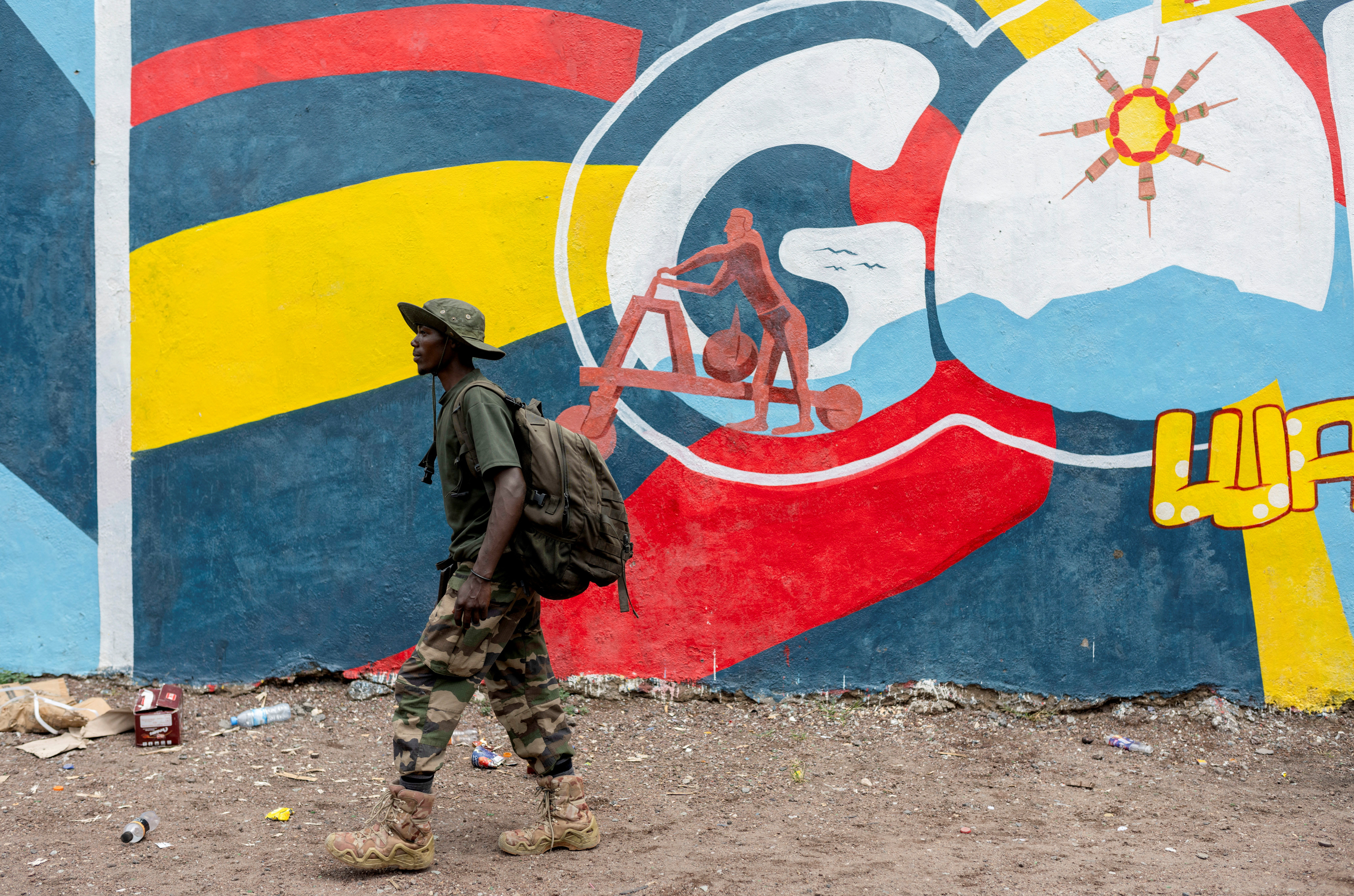 Members of the M23 rebel group in Goma
