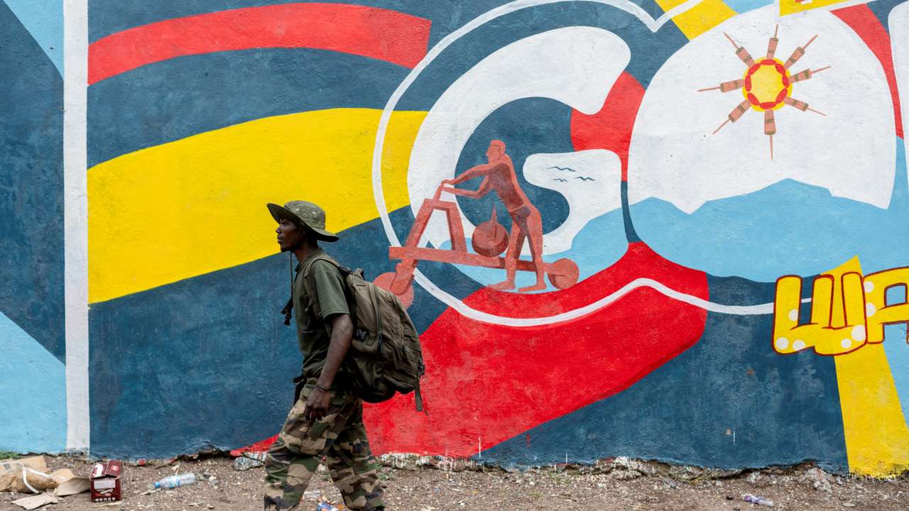 Members of the M23 rebel group in Goma