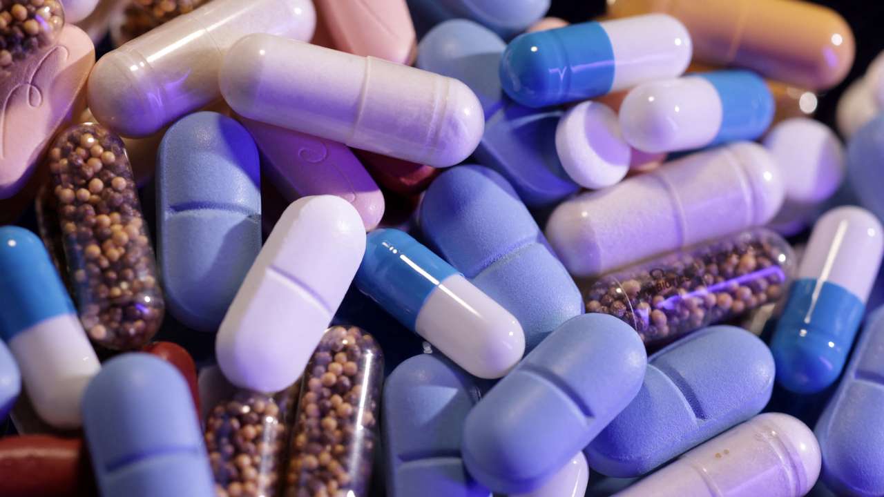 Illustration shows medicines