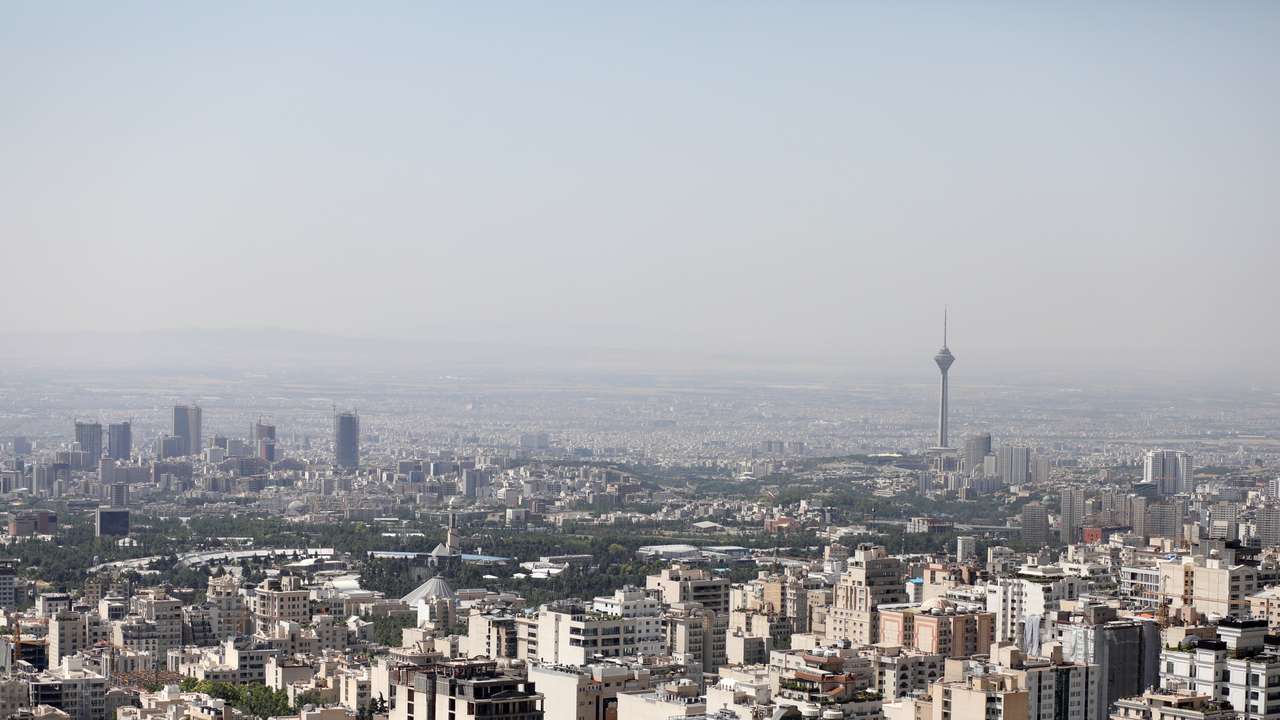 A general view of Tehran city, in Tehran