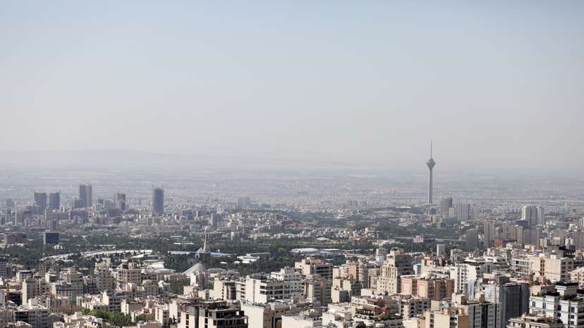 A general view of Tehran city, in Tehran