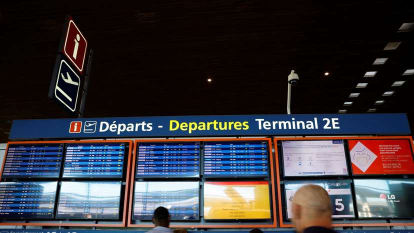 French airport workers on strike to demand salary hike at the Paris-Charles de Gaulle airport