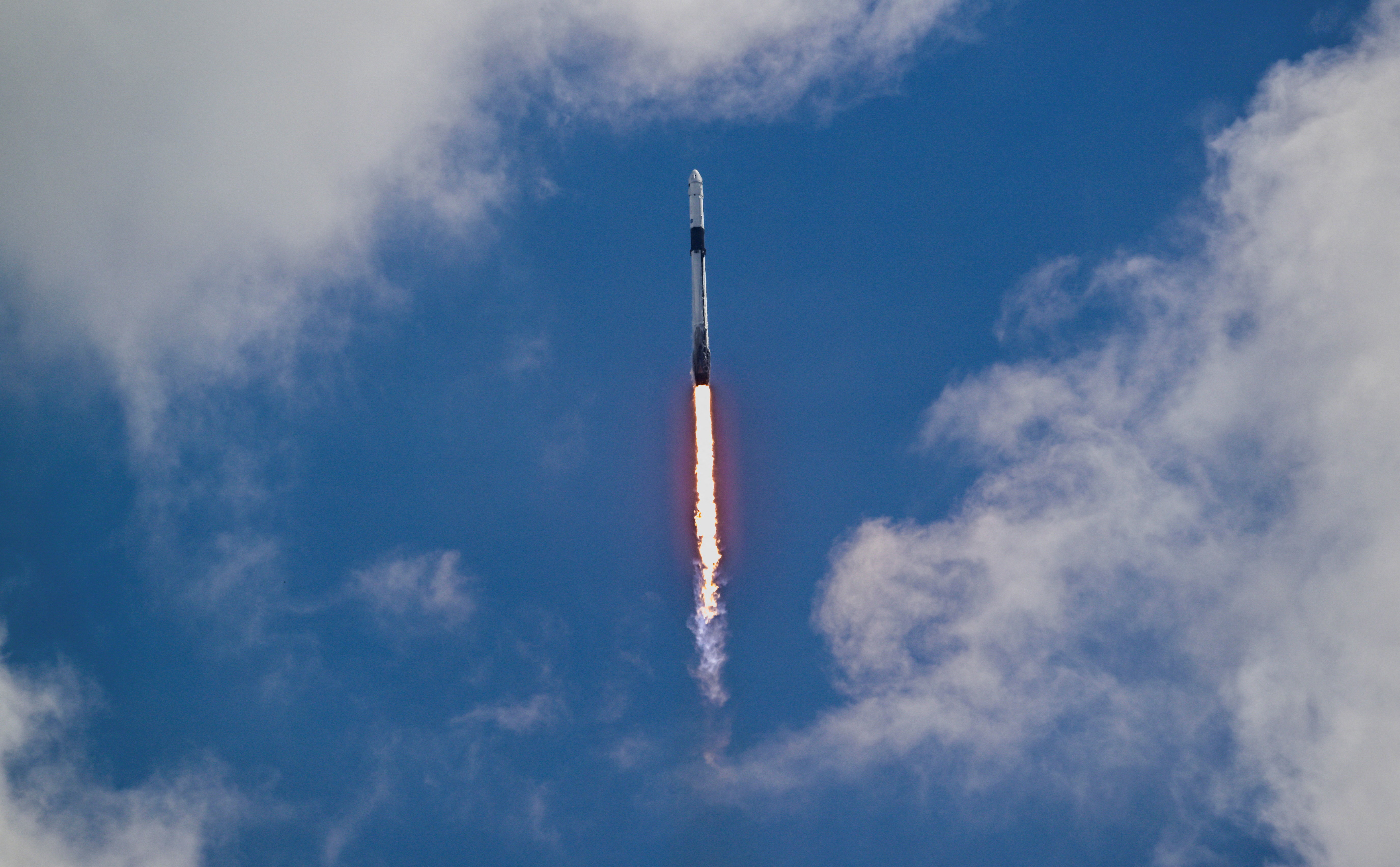 A SpaceX Falcon Nine rocket lifts off from Launch Complex 39A carrying NASA’s Crew-11 mission to the International Space Station