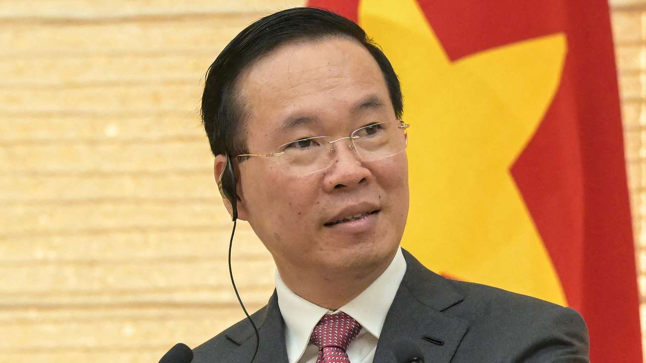 FILE PHOTO: Vietnam's President Vo Van Thuong meets Japan's Prime Minister Fumio Kishida, in Tokyo