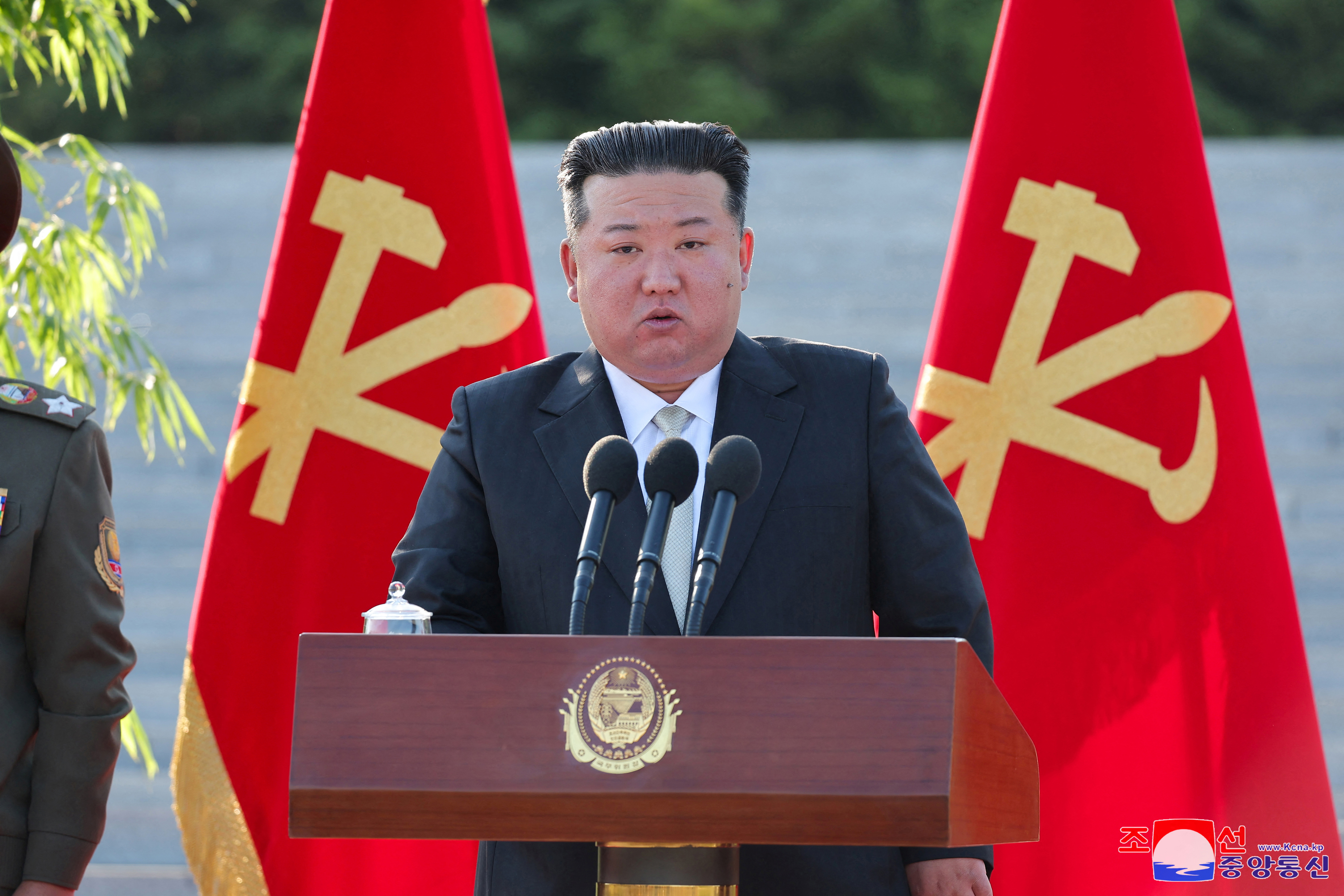 North Korean leader Kim Jong Un visits the Academy of Defence Sciences in Pyongyang