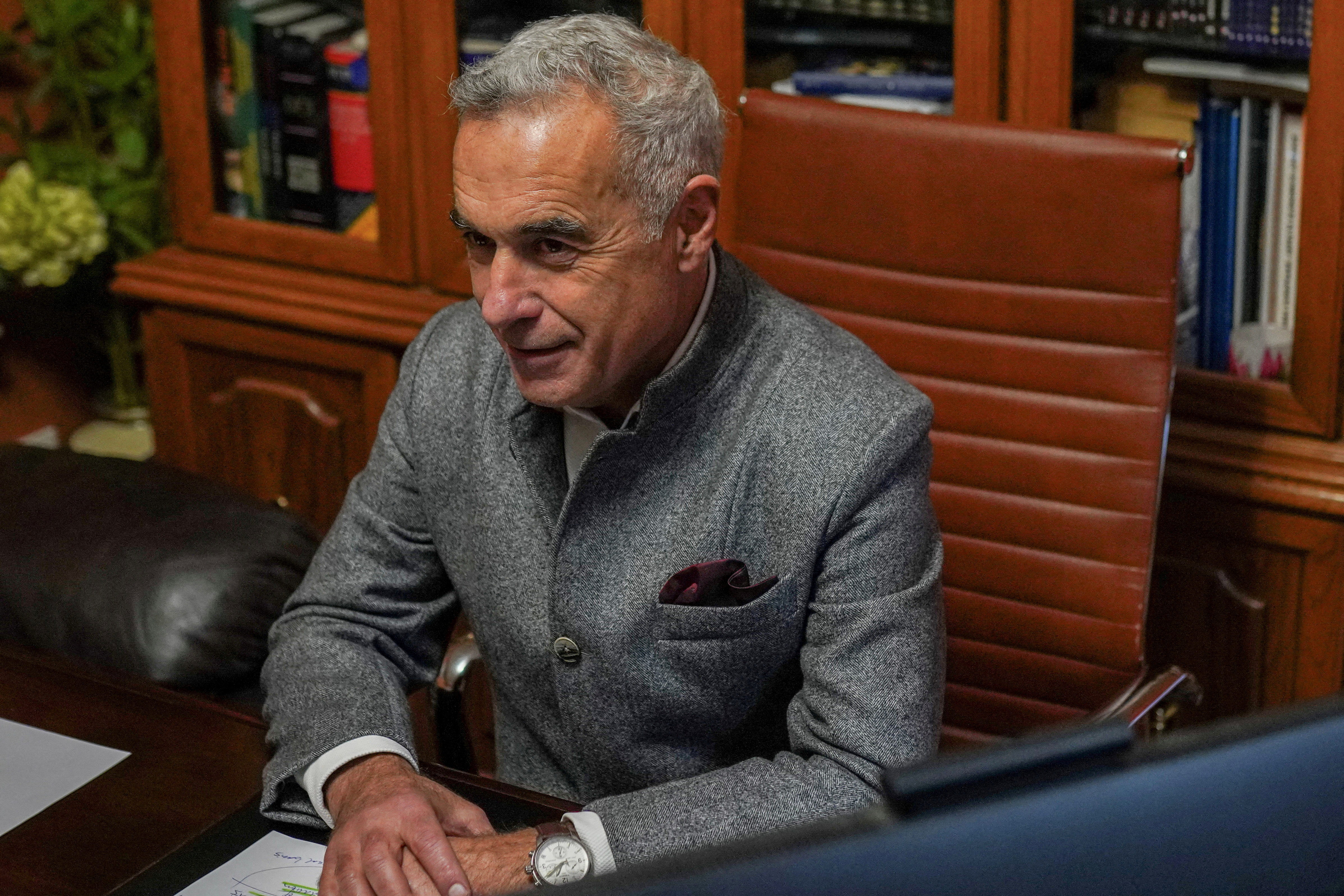 FILE PHOTO: Romanian independent far-right presidential candidate Calin Georgescu
