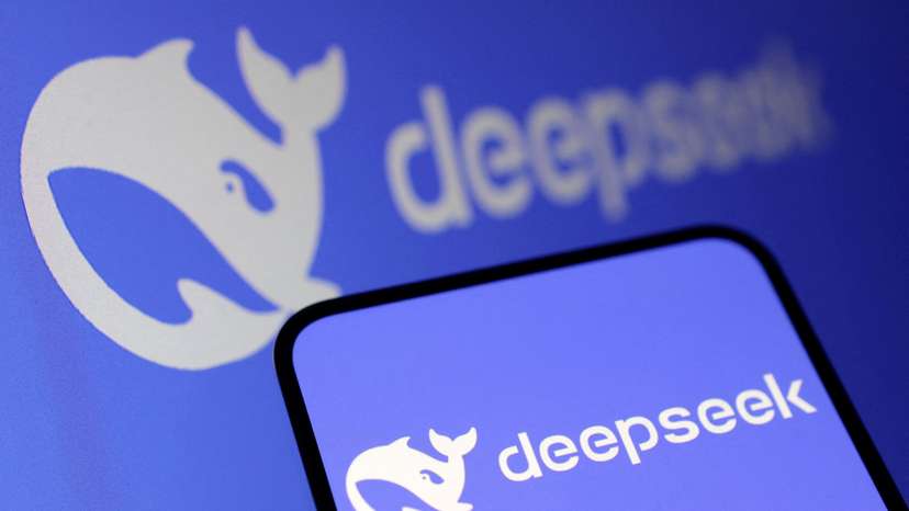 FILE PHOTO: Illustration shows Deepseek logo