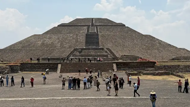 Zona arqueológica de Teotihuacan, em Teotihuacan