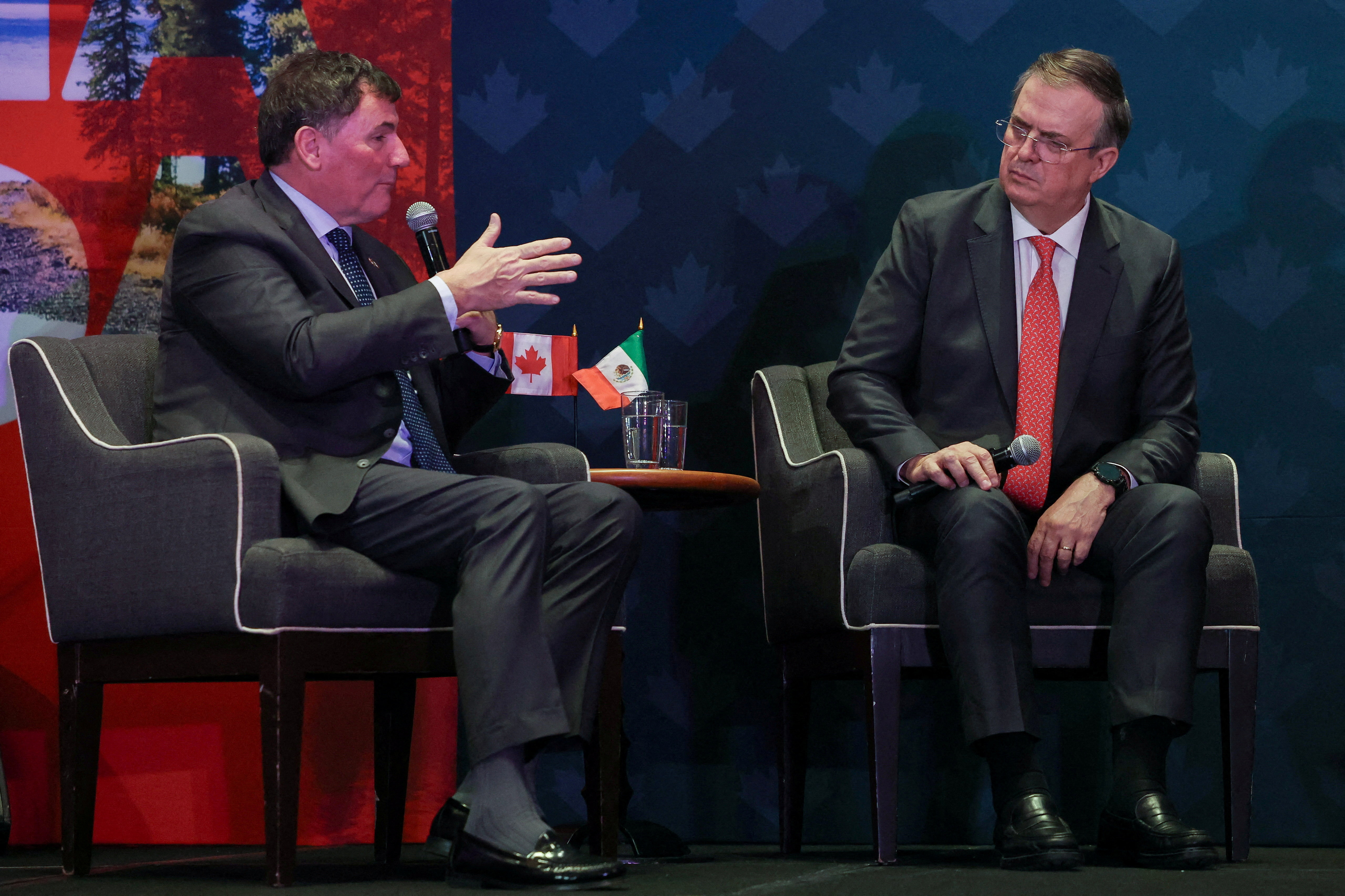Mexico's Economy Minister Marcelo Ebrard meets with Canada's Minister responsible for Canada–U.S. Trade and Intergovernmental Affairs and One Canadian Economy, Dominic LeBlanc