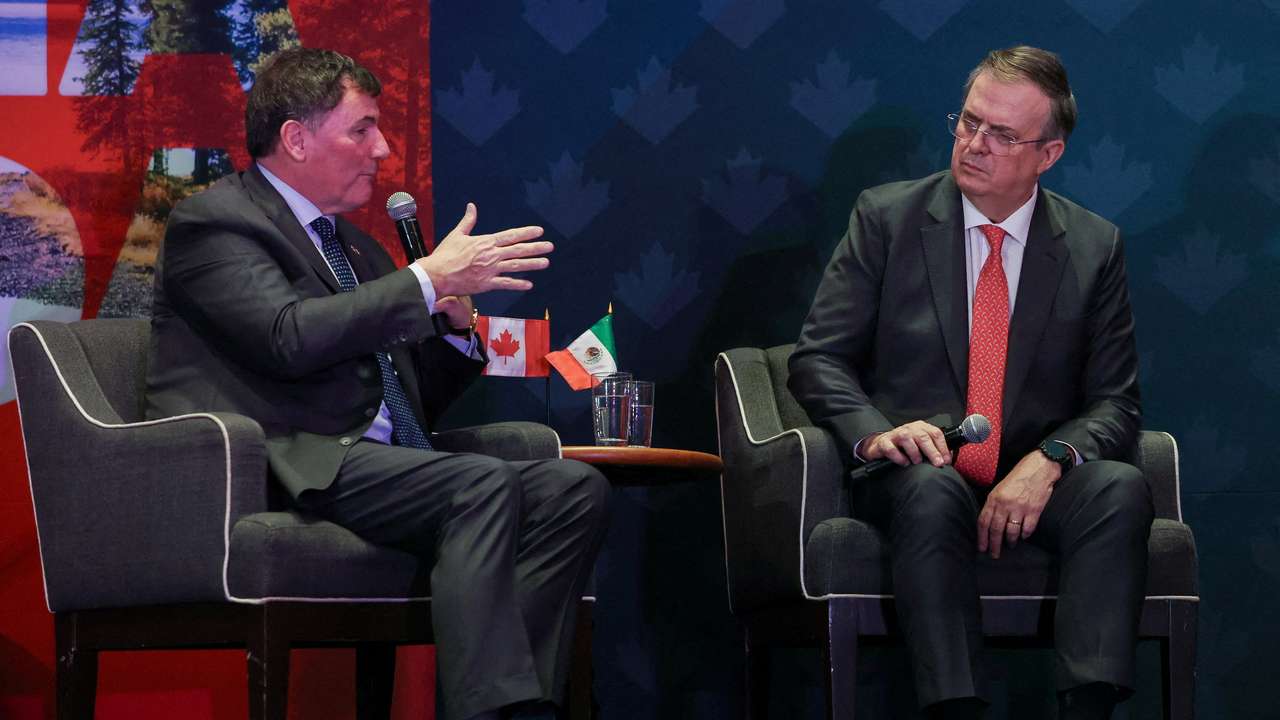Mexico's Economy Minister Marcelo Ebrard meets with Canada's Minister responsible for Canada–U.S. Trade and Intergovernmental Affairs and One Canadian Economy, Dominic LeBlanc