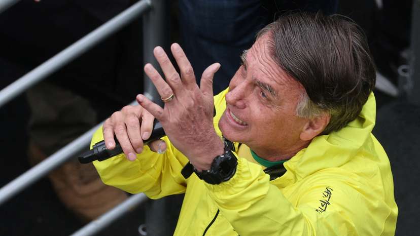 Demonstration against former Brazilian President Jair Bolsonaro's judicial process in Sao Paolo