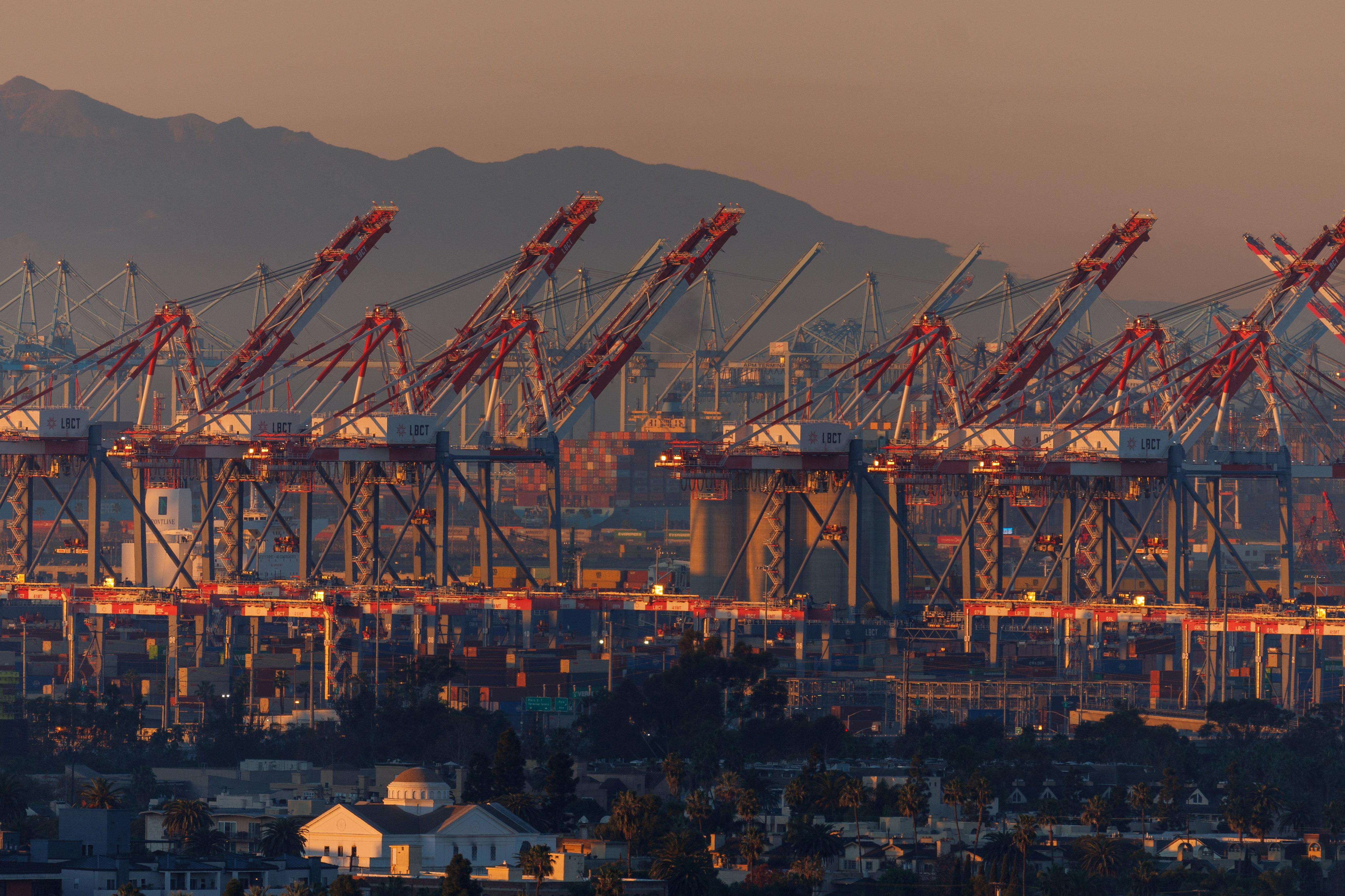 The Long Beach Container Terminal