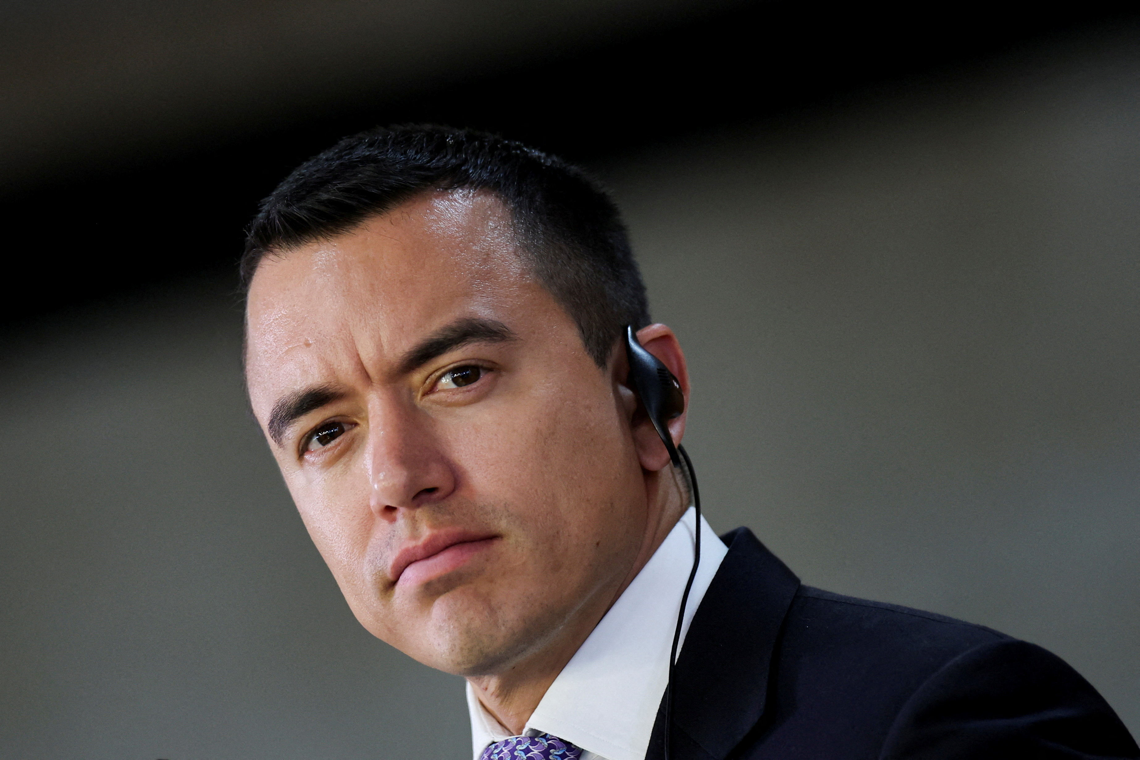 FILE PHOTO: Ecuador's President Noboa visits Brazil