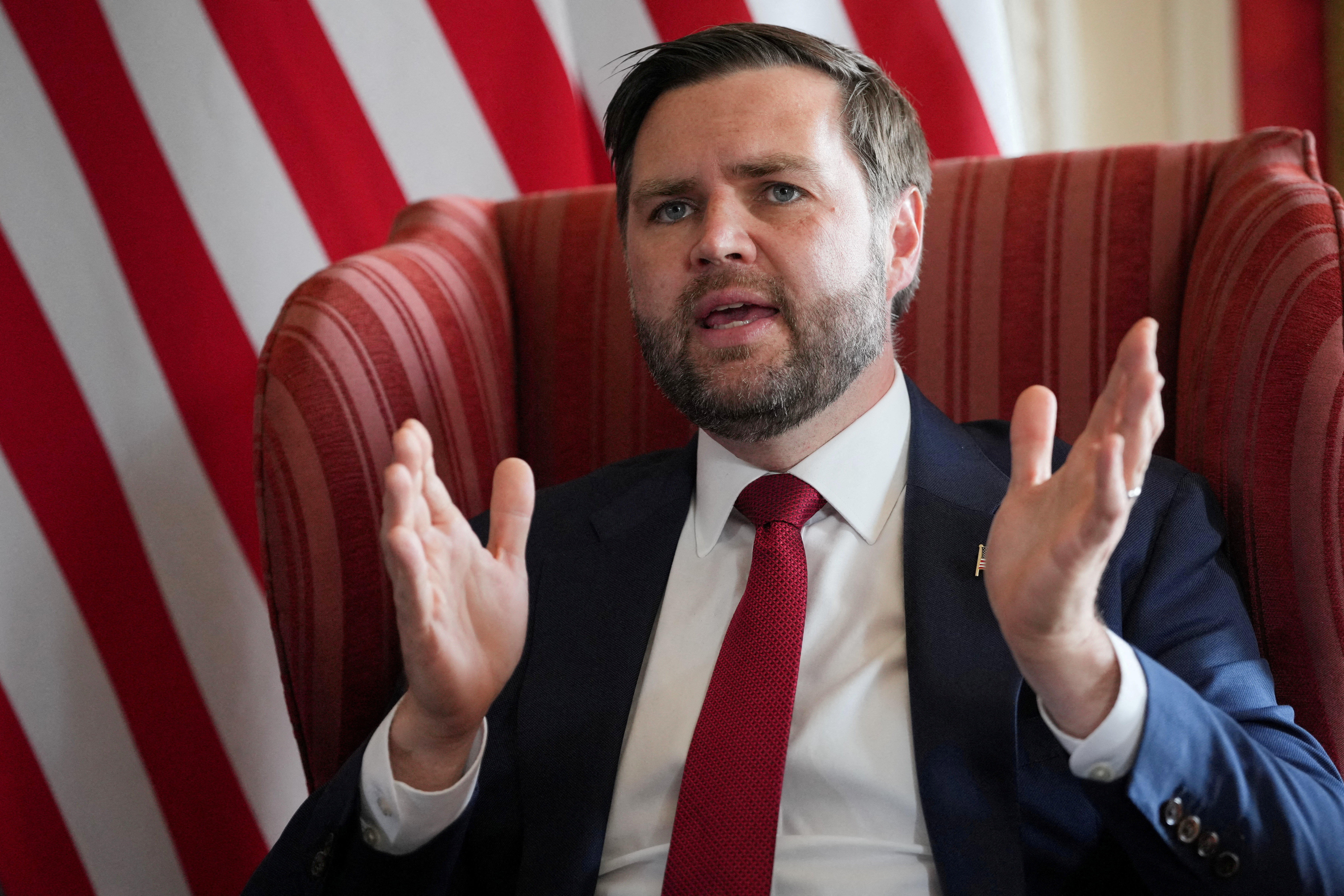 FILE PHOTO: U.S. Vice President JD Vance visits Sevenoaks