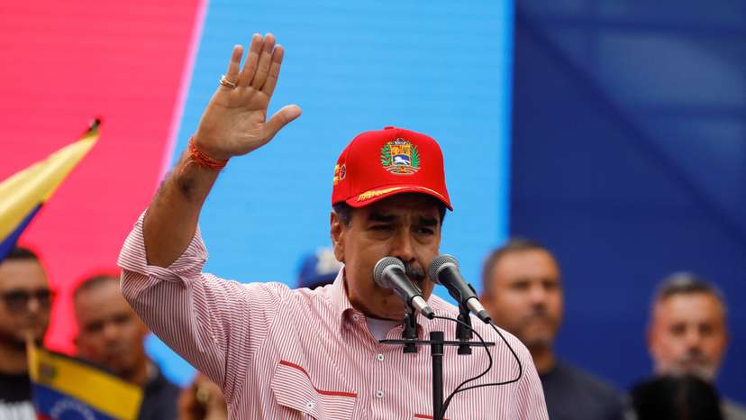 Venezuela's President Maduro hosts a swearing-in ceremony for community-based organizations at Miraflores Palace in Caracas