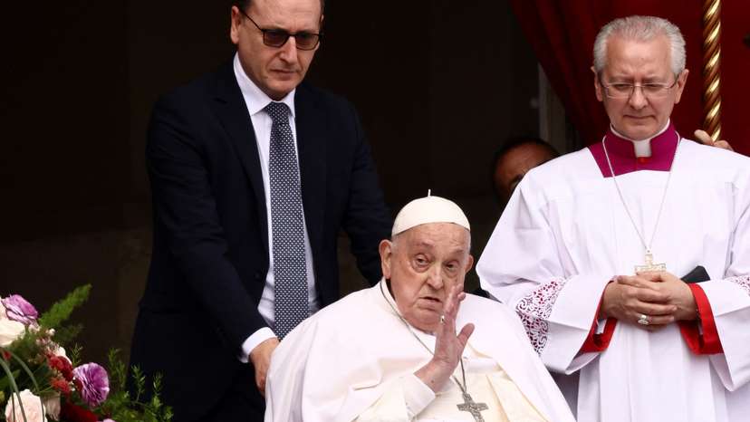 Easter Sunday at St. Peter's Square at the Vatican