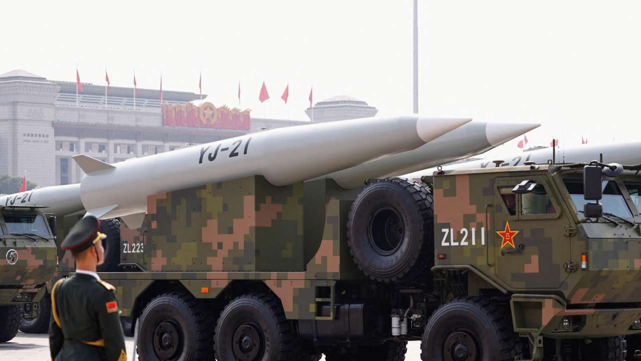 FILE PHOTO: Military parade to mark the 80th anniversary of the end of World War Two, in Beijing