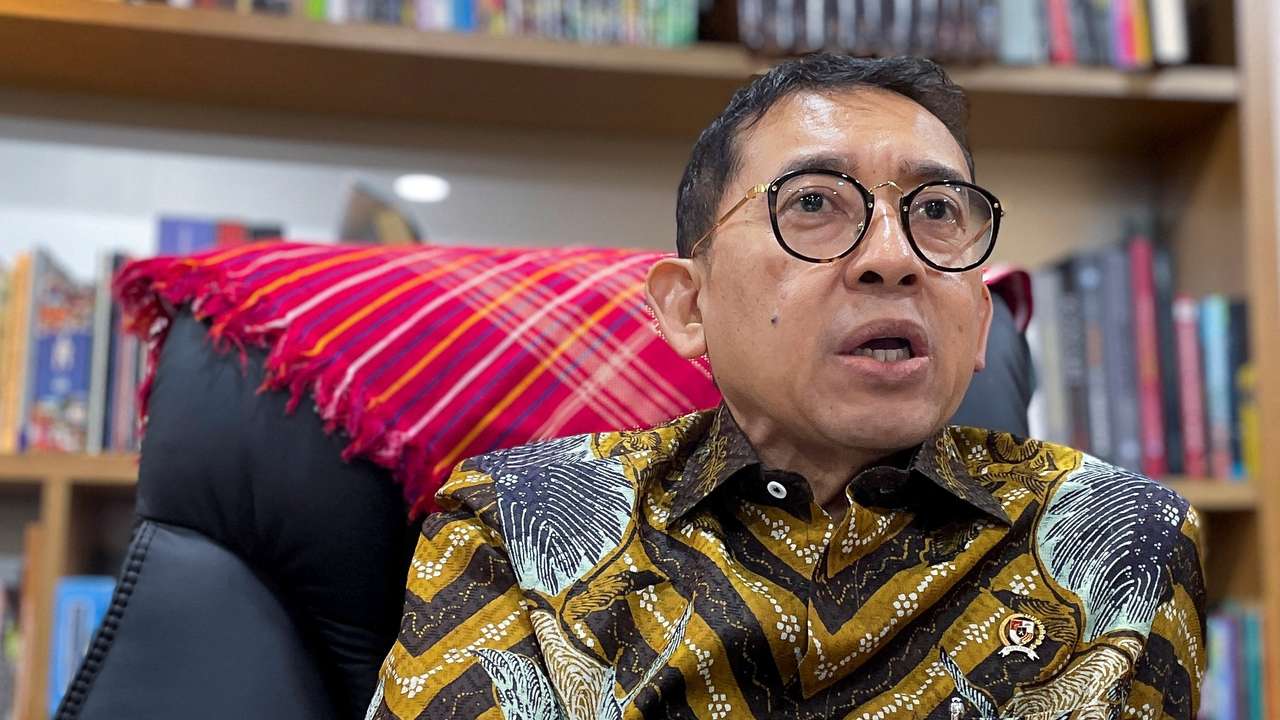 Indonesia's Culture Minister, Fadli Zon speaks during an interview with Reuters at his office, in Jakarta