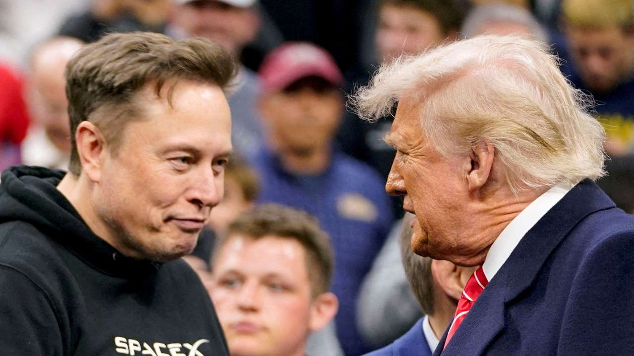 FILE PHOTO: Elon Musk and Donald Trump are shown in Pennsylvania