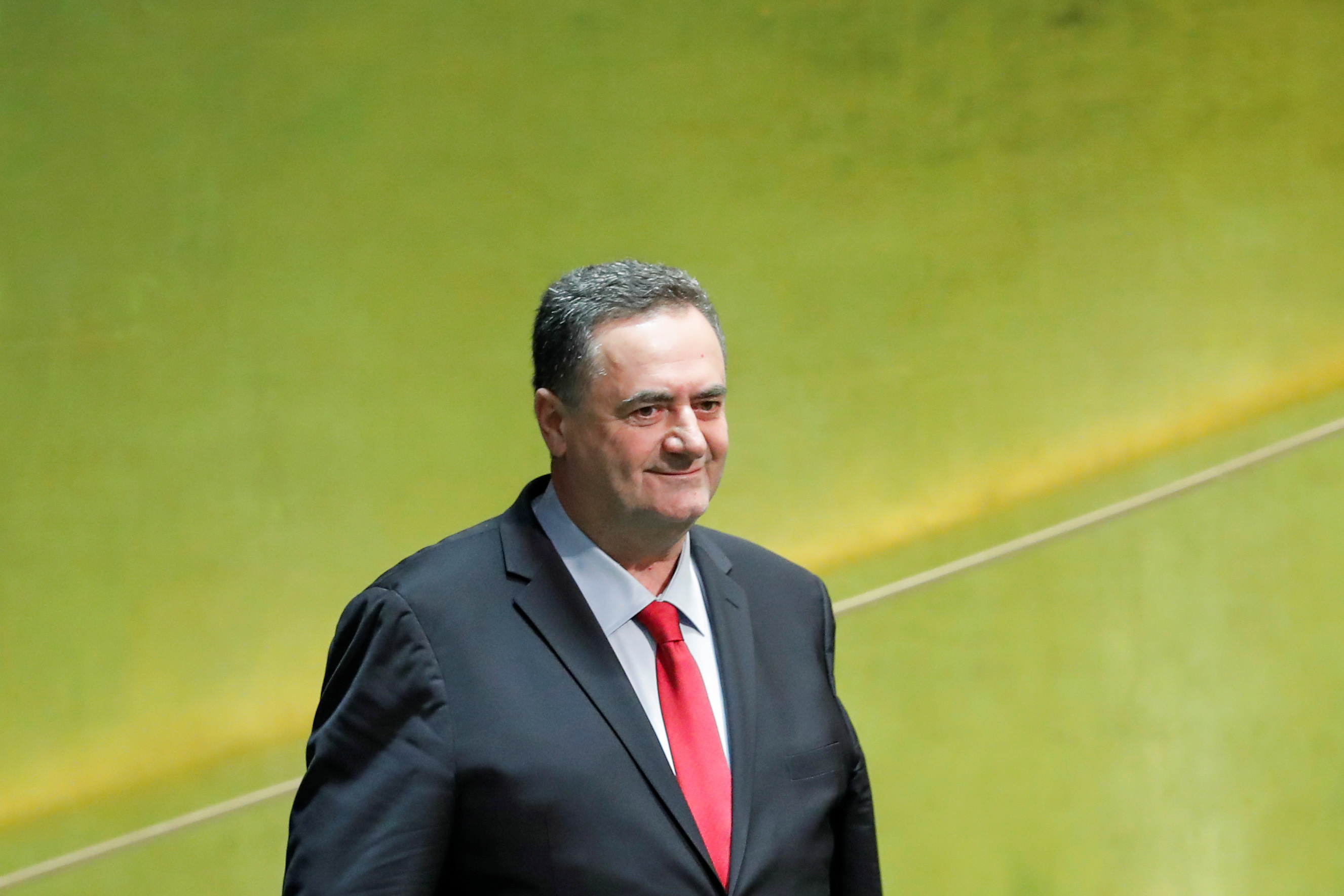 FILE PHOTO: Israel Foreign Minister Israel Katz arrives to  address the 74th session of the United Nations General Assembly at U.N. headquarters in New York City, New York, U.S.