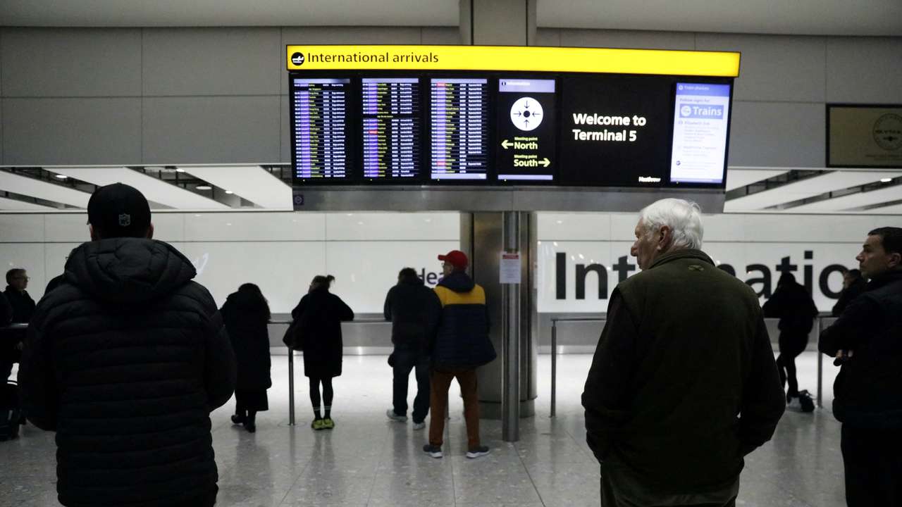 Terminal 5 at Heathrow Airport in London