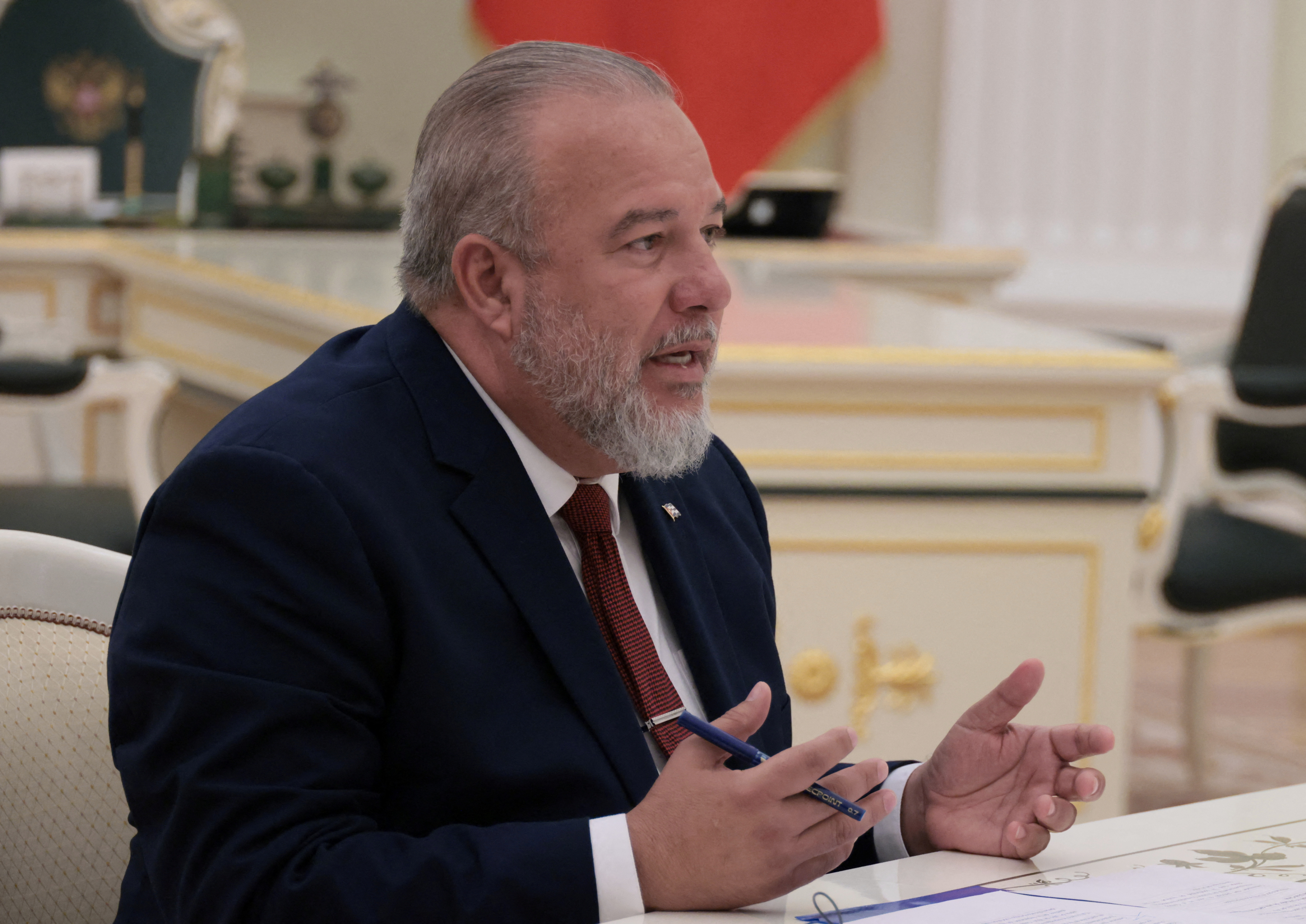 Russian President Vladimir Putin meets with Cuban Prime Minister Manuel Marrero Cruz in Moscow