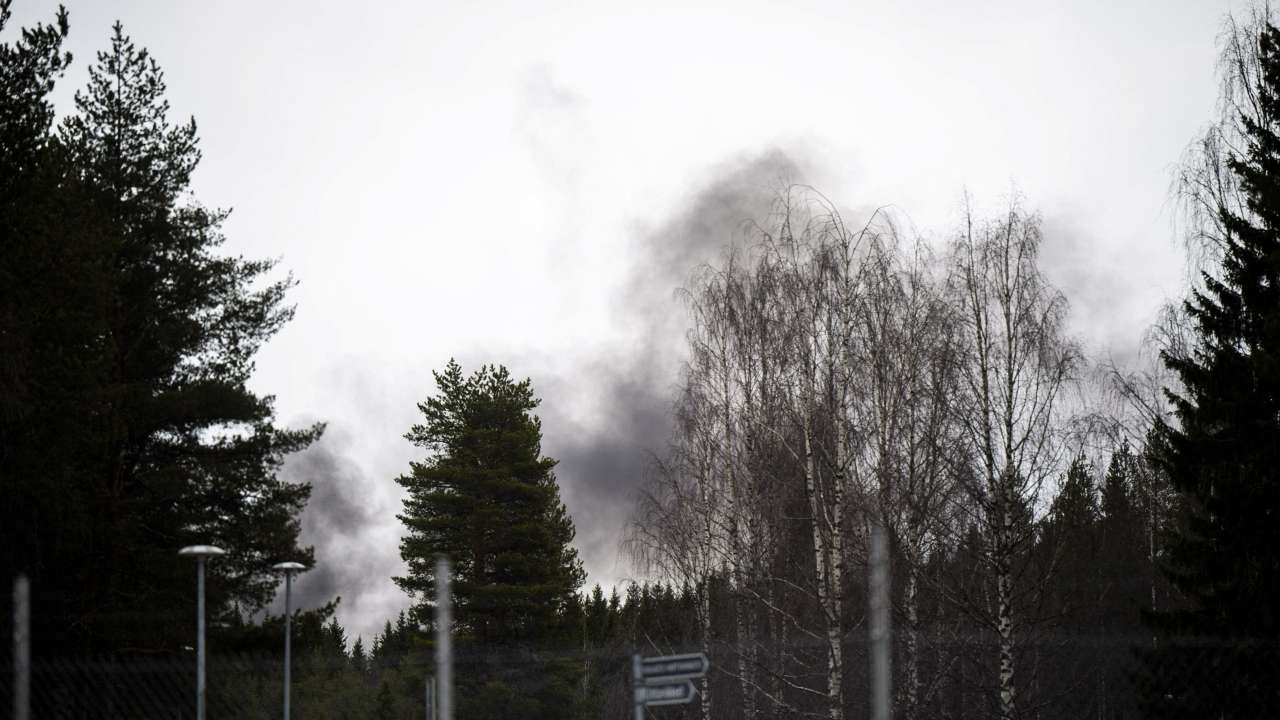 F/A-18 Hornet crashed in Rovaniemi, Finnish Lapland