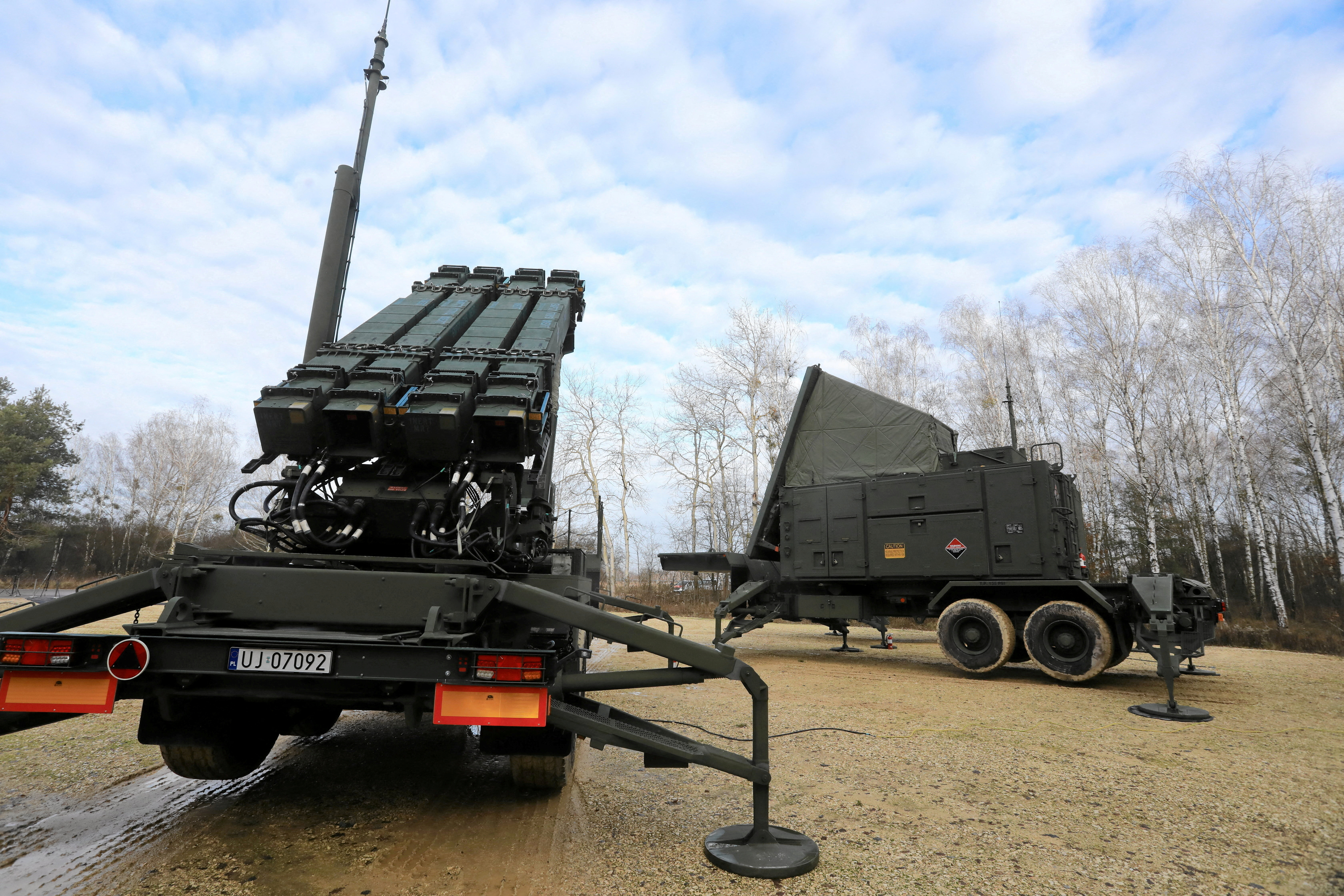 FILE PHOTO: Patriot air-defence system in Poland reaches its initial operational readiness at the military base in Sochaczew