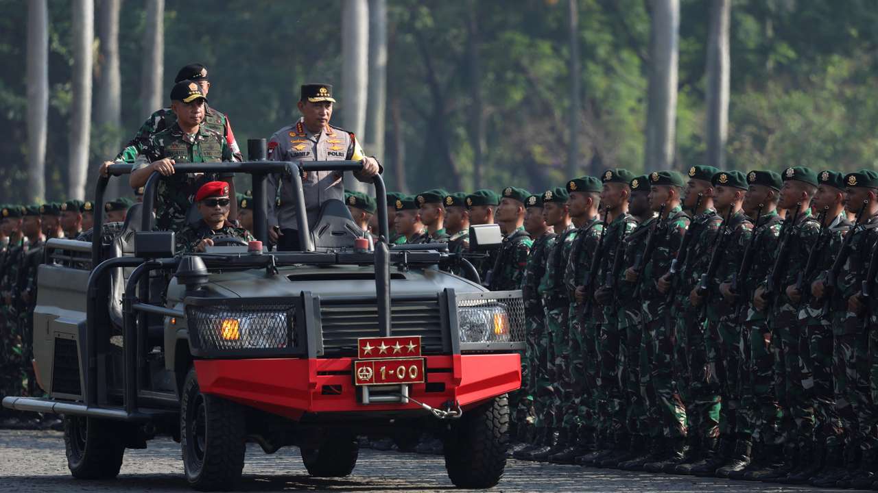 Security preparation before the Inauguration of President-elect Prabowo Subianto and Vice President-elect Gibran Rakabuming Raka in Jakarta