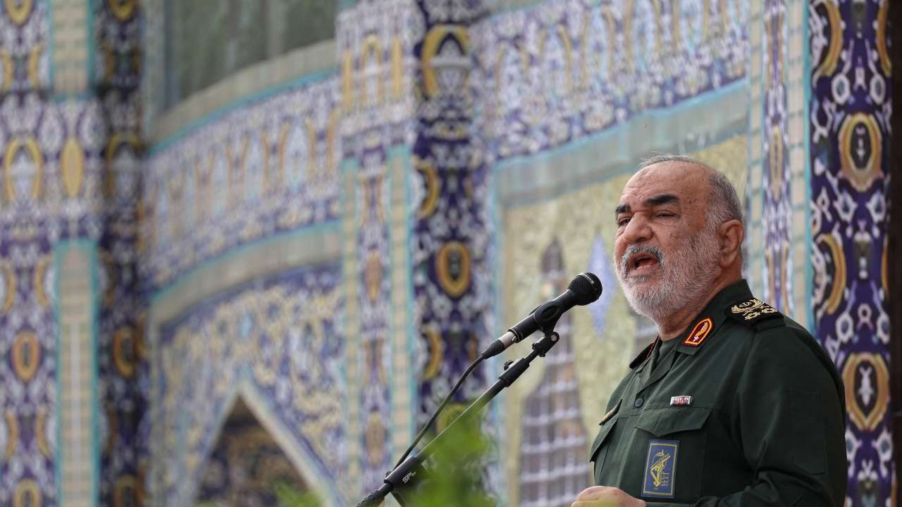 A ceremony to commemorate the first anniversary of the late Iranian president Ebrahim Raisi, in Tehran