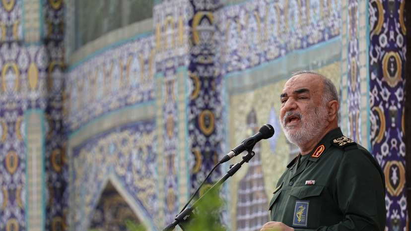 A ceremony to commemorate the first anniversary of the late Iranian president Ebrahim Raisi, in Tehran
