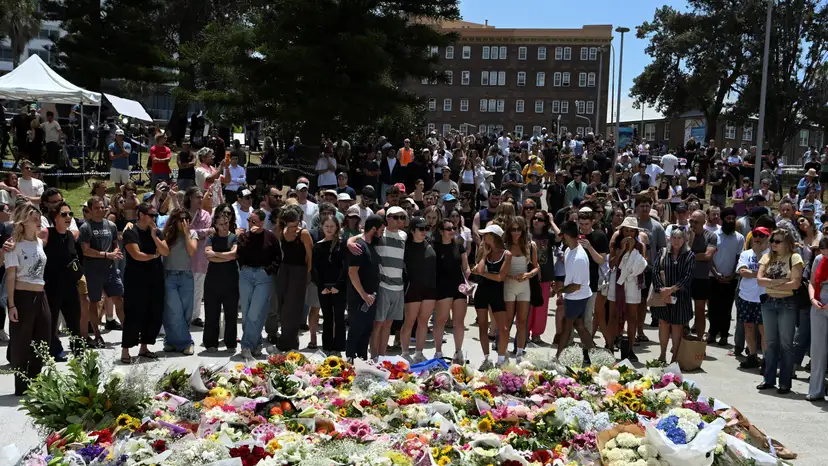 Aftermath of a shooting incident on a Jewish holiday celebration at Bondi Beach in Sydney