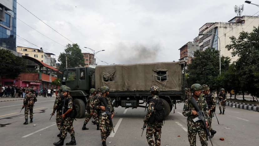 Protest against corruption and government’s decision to block several social media platforms, in Kathmandu