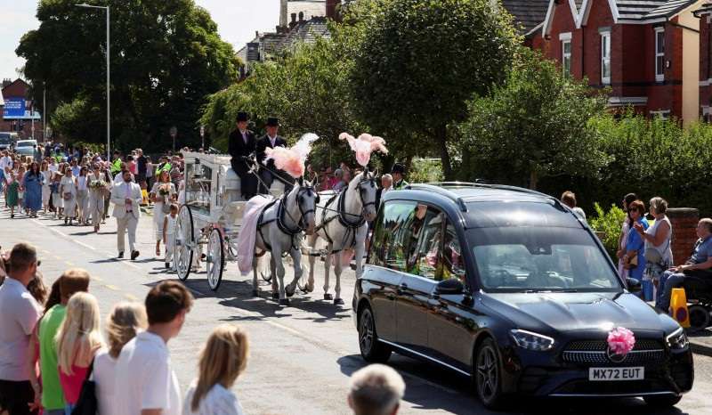 Funeral of Alice Dasilva Aguiar, who was killed in Southport knife attack