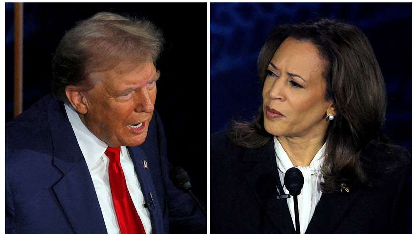 FILE PHOTO: Harris-Trump presidential debate hosted by ABC in Philadelphia, Pennsylvania