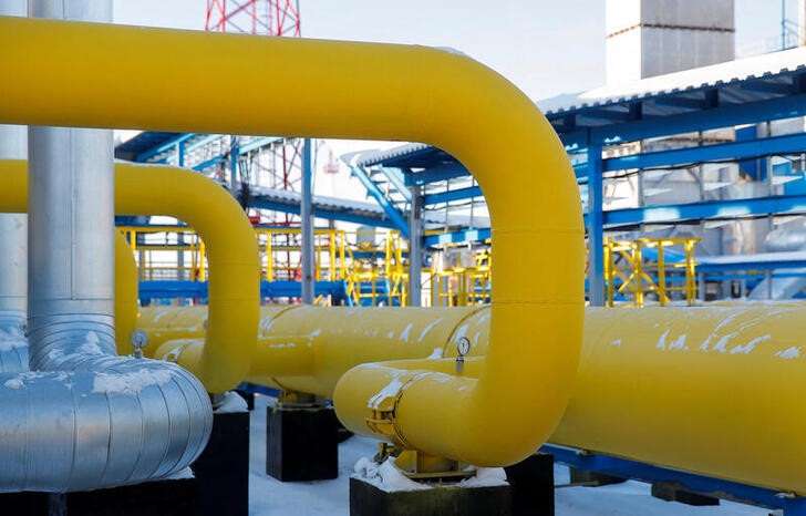 FILE PHOTO: FILE PHOTO: Gas pipelines are pictured at the Atamanskaya compressor station, facility of Gazprom's Power Of Siberia 1 project outside the far eastern town of Svobodny, Russia