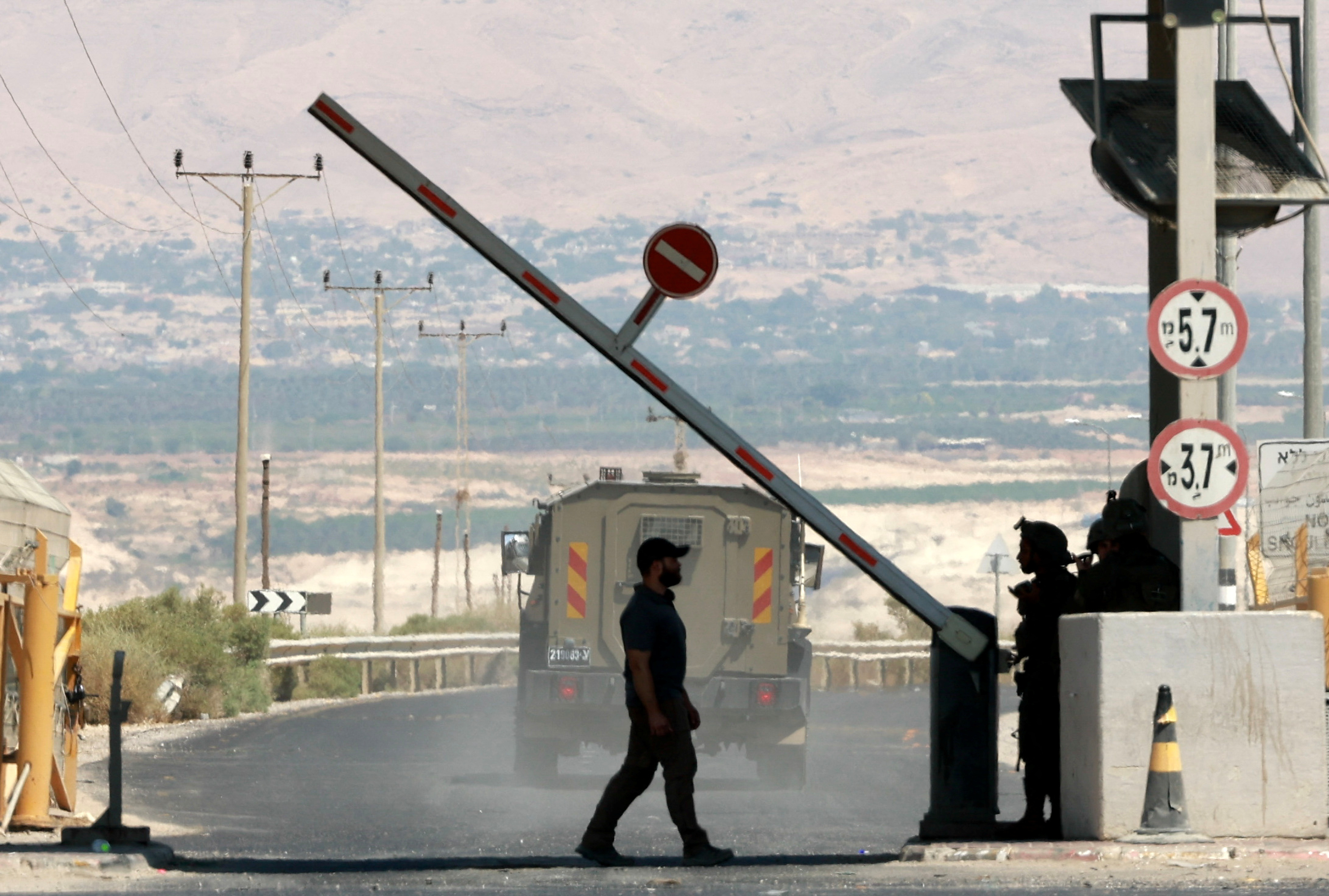 Allenby Bridge Crossing in the Israeli-occupied West Bank