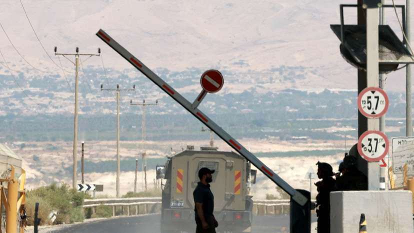 Allenby Bridge Crossing in the Israeli-occupied West Bank