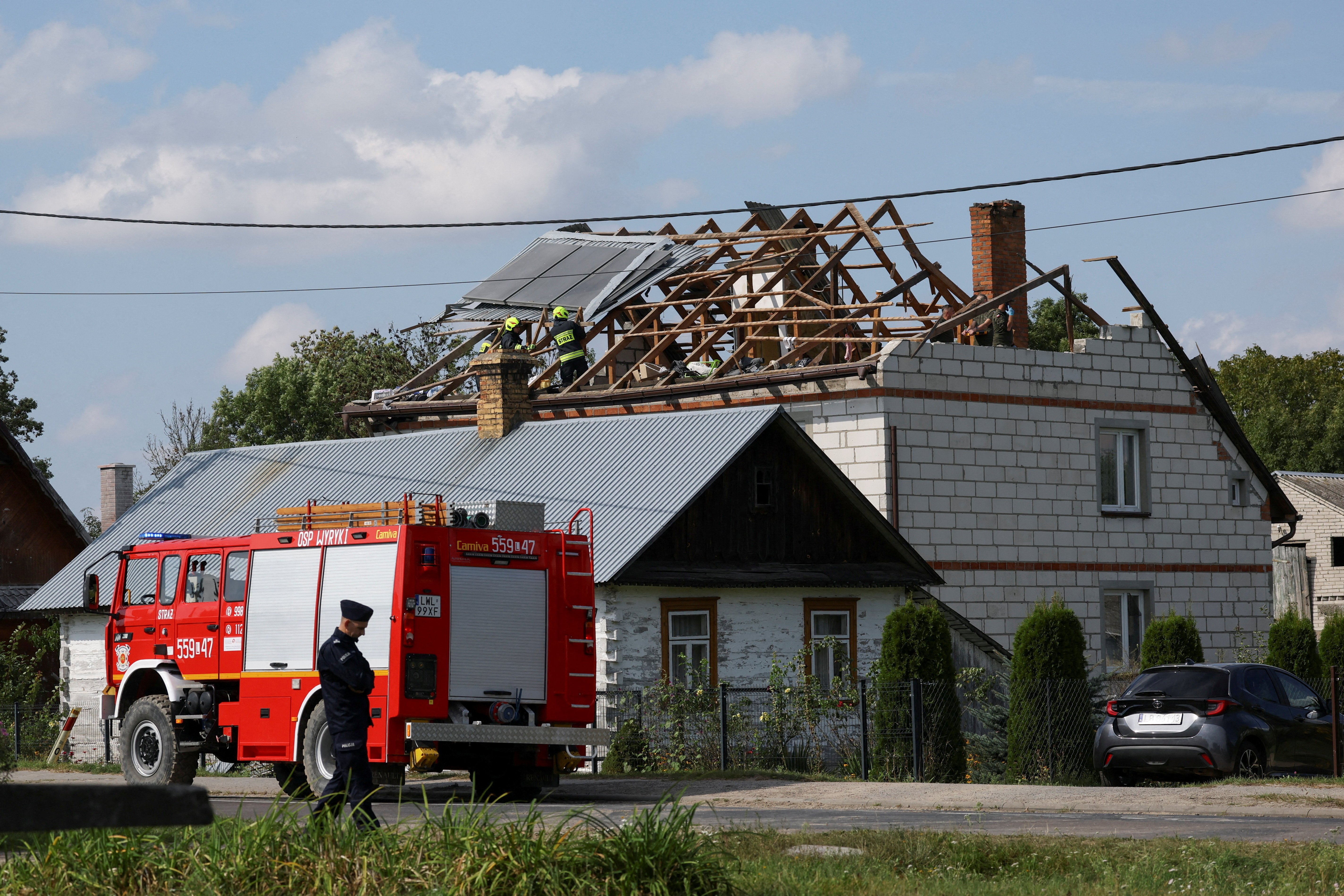 FILE PHOTO: Drones shot down in Polish airspace prompt military patrols