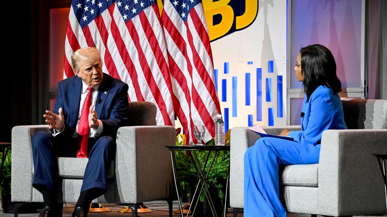 Trump speaks at NABJ venue in Chicago
