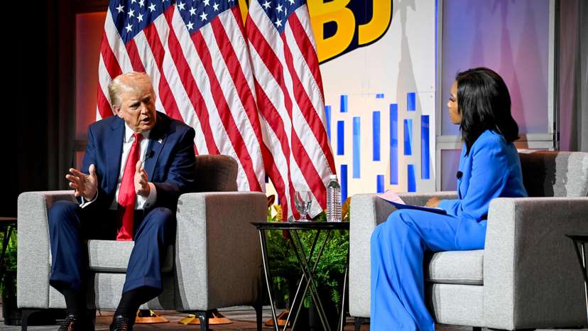 Trump speaks at NABJ venue in Chicago