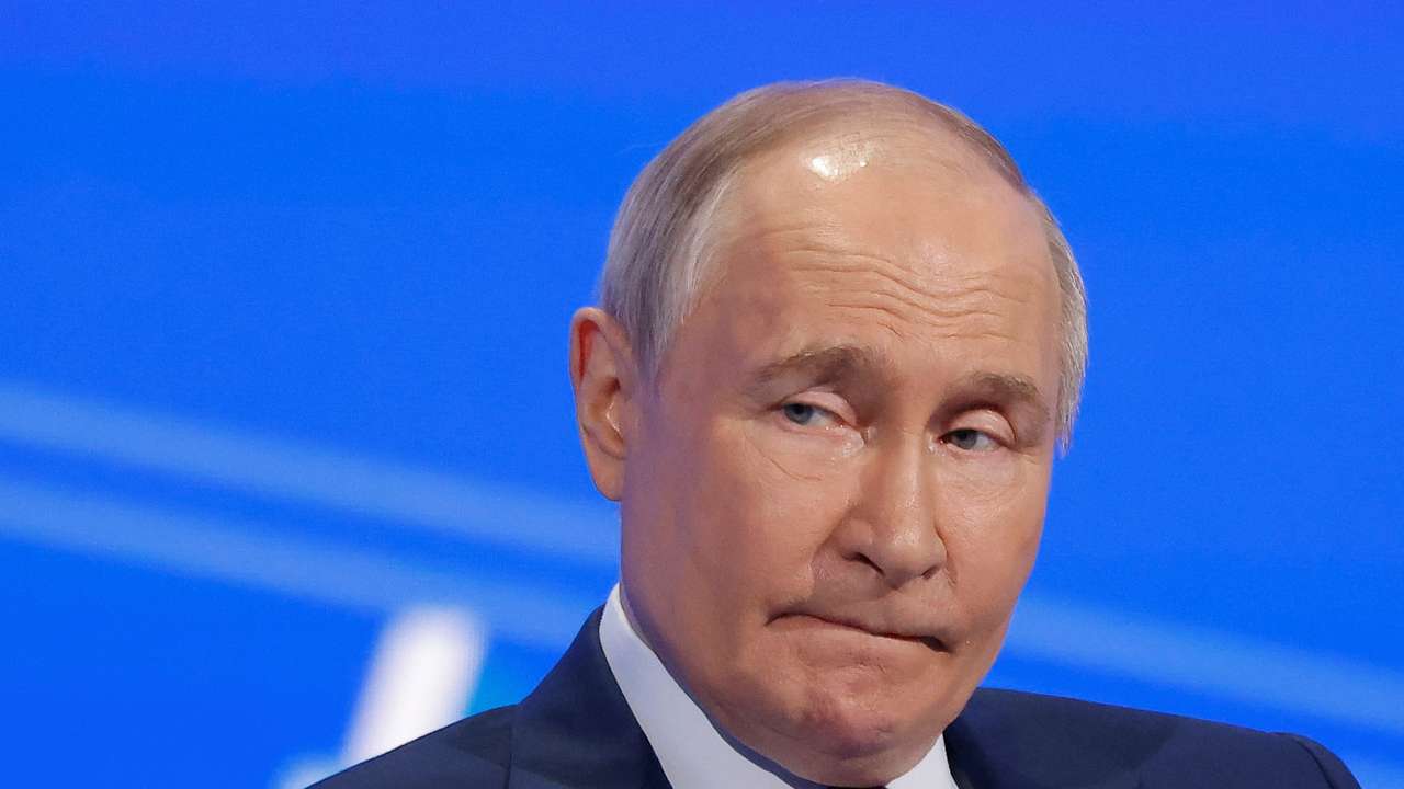 Russian President Putin attends the Congress of the Russian Union of Industrialists and Entrepreneurs in Moscow