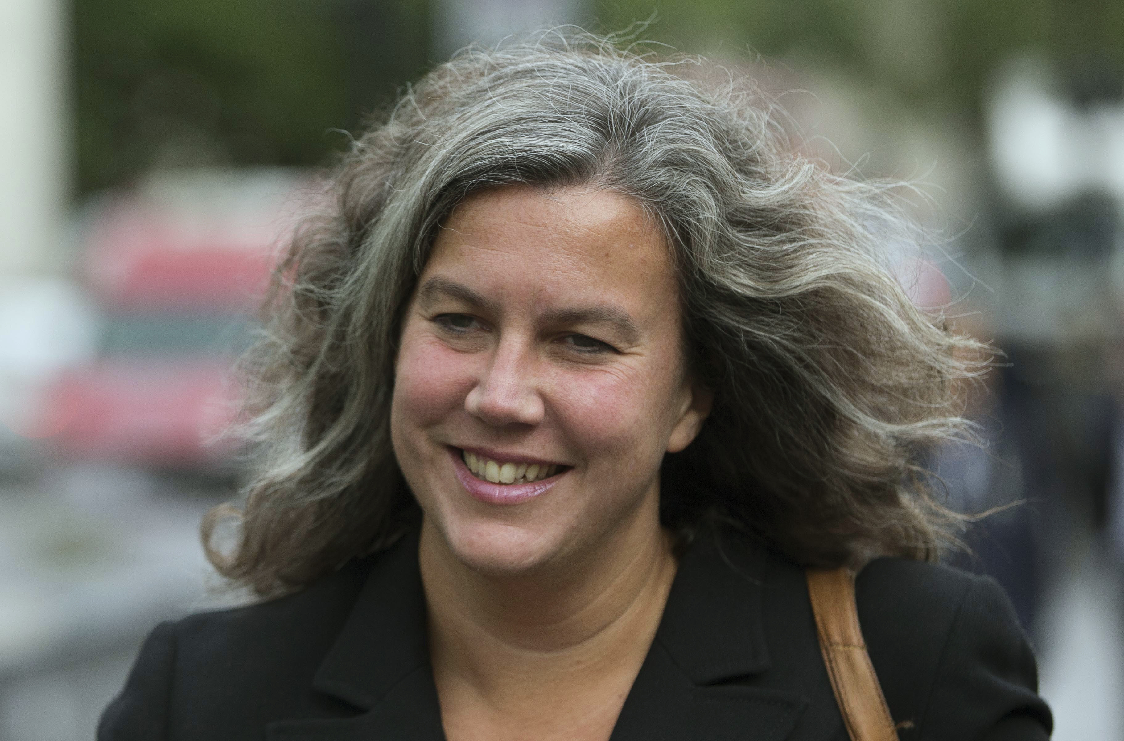 Britain's opposition Labour Party shadow health secretary Heidi Alexander arrives at parliament in London