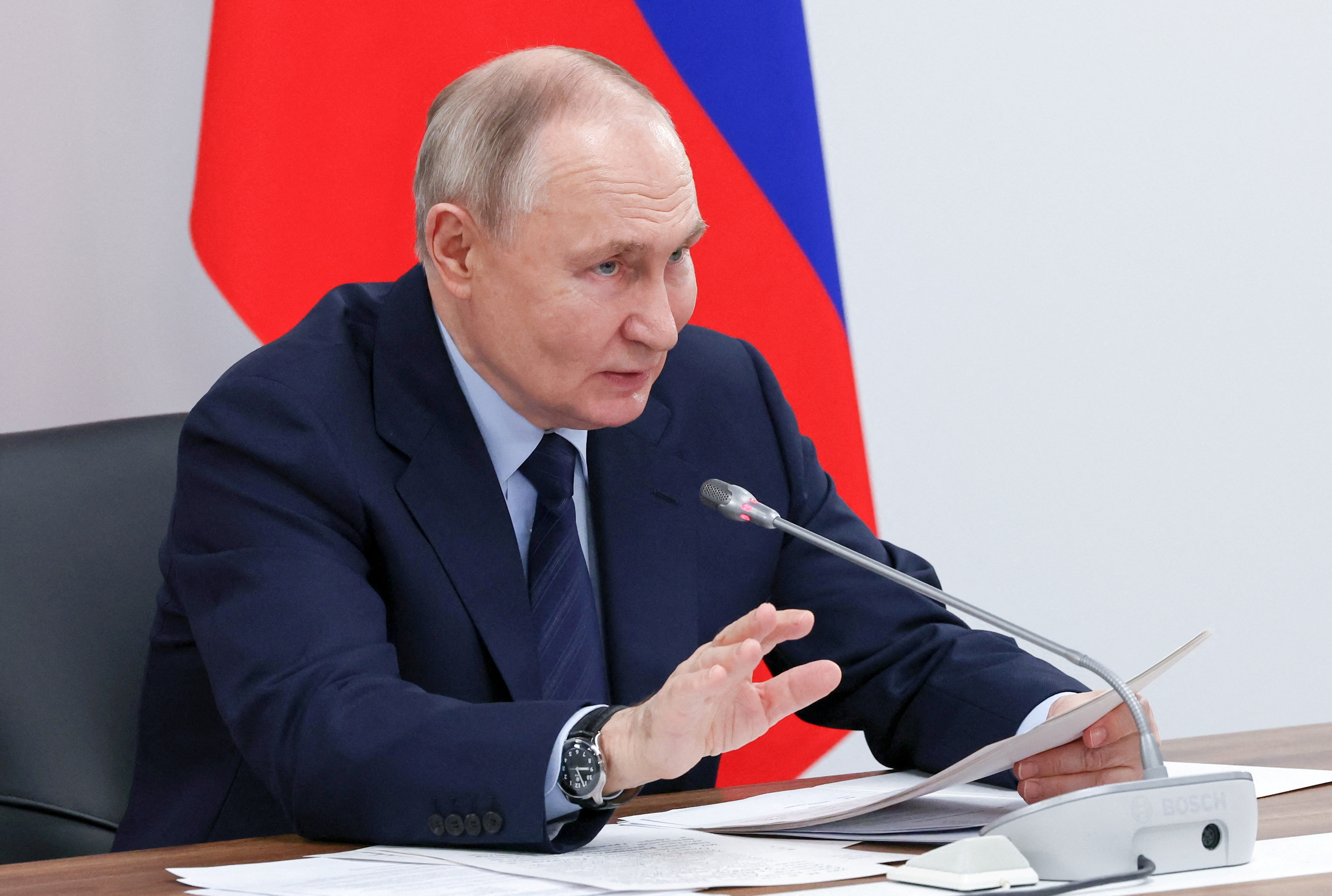 Russian President Putin visits Togliatti