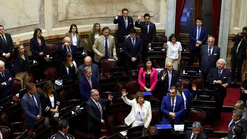 Argentina's Senate holds a session to discuss a juvenile criminal law, in Buenos Aires